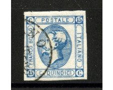 1863 - REGNO - LOTTO/40417 - 15 Cent. EFFIGIE II° TIPO - USATO