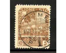 1919 - FIUME - LOTTO/39883 - 5C.+5c. BRUNO PLEBISCITO - USATO