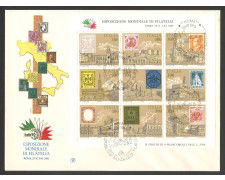 1985 - REPUBBLICA - LOTTO/42607 - FOGLIETTO ITALIA 85 - BUSTA FDC