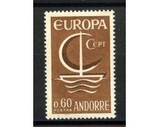 1966 - ANDORRA FRANCESE - LOTTO/41224 - EUROPA - NUOVO