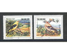 1993 - JUGOSLAVIA - LOTTO/38622 - PROTEZIONE NATURA 2v. - NUOVI