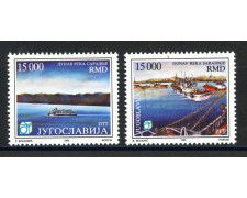 1993 - JUGOSLAVIA - LOTTO/38623 - FIUME DANUBIO 2v. - NUOVI