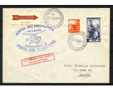 1952 - REPUBBLICA - LOTTO/40376 - MOSTRA DELL'AERONAUTICA MILANO BUSTA