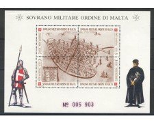 1991 - SOVRANO MILITARE DI MALTA - LOTTO/39226F - ANTICHE FORTEZZE - FOGLIETTO NUOVO