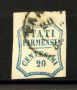 1859 - DUCATO DI PARMA - LOTTO/40245 - 20 cent. AZZURRO  GOVERNO PROVVISORIO - USATO