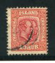 1907 - LOTTO/21089 - ISLANDA - 10 a. ROSSO CARMINIO - USATO