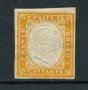 SARDEGNA - 1861 - LOTTO/16474 - 80 cent. GIALLO ARANCIO - LING.