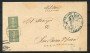 1886 - REGNO - LOTTO/39982 - 1 cent. VERDE GRIGIO COPPIA - SU PIEGO DA NOCETO