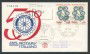 1973 - REPUBBLICA - CINQUANTENARIO ROTARY - BUSTA FDC FILAGRANO GOLD VIAGGIATA - LOTTO/27540