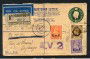1945 - SOMALIA INGLESE - LOTTO/40299 - BUSTA POSTALE CON AFFRANCATURA AGGIUNTA PER L'ITALIA