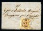 1858 - LOMBARDO VENETO - LOTTO/41034 - 30 CENTESIMI SU PIEGHEVOLE DA MILANO A CASSIGLIO