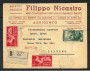 1952 - REPUBBLICA - LOTTO/41860  - RACCOMANDATA DA  AGRIGENTO PER PALERMO