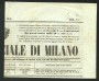 1851 - LOMBARDO VENETO - LOTTO/39939 - 6 K. SU GIORNALE GAZZETTA UFFICIALE