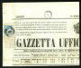 1851 - LOMBARDO VENETO - LOTTO/39939 - 6 K. SU GIORNALE GAZZETTA UFFICIALE