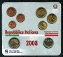 2008 ITALIA - SERIE COMPLETA EURO IN CONFEZIONE DELLA ZECCA 8v. - LOTTO/M30647