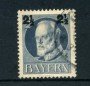 BAVIERA - 1916 - LOTTO/21878 - 2,5 p. su 2 p .  GRIGIO USATO