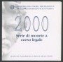 2000 - REPUBBLICA - LOTTO/M41025 - SERIE DIVISIONALE CON 1000 LIRE ARGENTO G.BRUNO