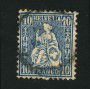 1862 - LOTTO/16323C - SVIZZERA - 10c. AZZURRO HELVETIA SEDUTA - USATO