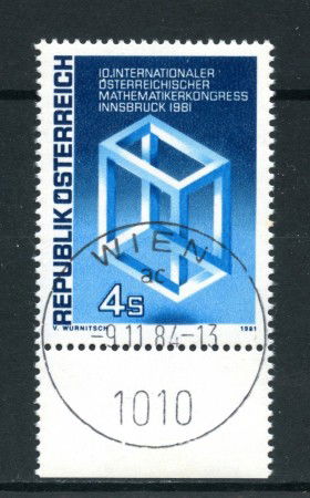 1981 - AUSTRIA - CONGRESSO MATEMATICI - USATO - LOTTO/28231