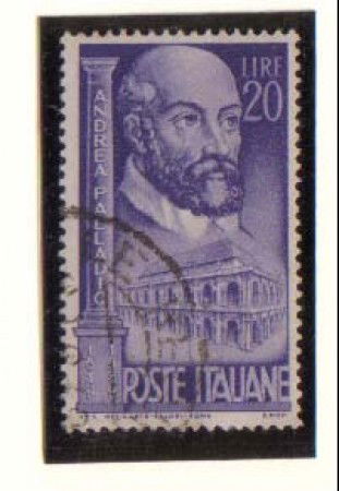1949 - LOTTO/6083U - REPUBBLICA - 20 LIRE PALLADIO USATO