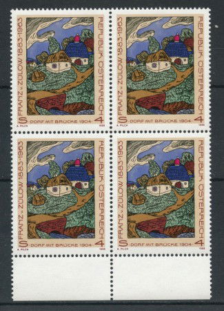 1988 - AUSTRIA - FRANZ ZULOW - QUARTINA NUOVI - LOTTO/27871Q