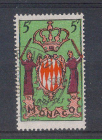 1954 - LOTTO/8622GU - MONACO - 5 Fr. STEMMA - USATO