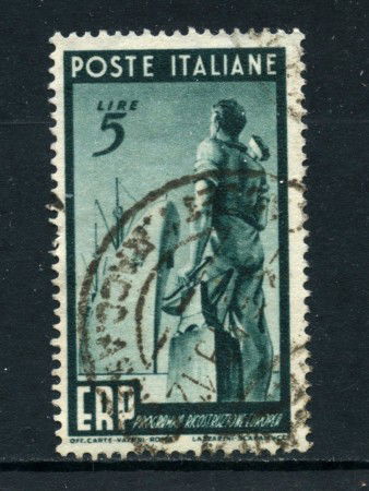 1949 - ITALIA REPUBBLICA - 5 LIRE . ERP - USATO - LOTTO/25218A