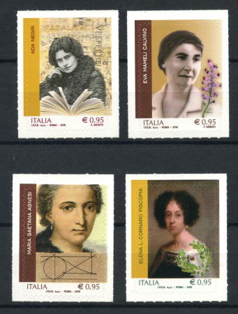 2018 - REPUBBLICA - GENIO FEMMINILE 4v. - NUOVI - LOTTO/37033