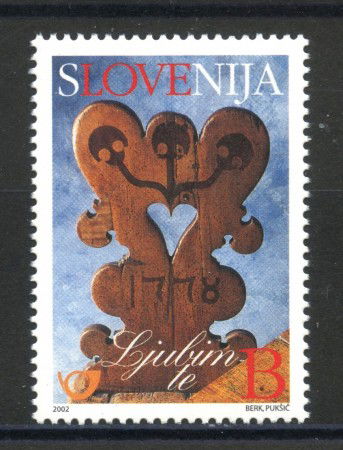 2002 - SLOVENIA - FRANCOBOLLO DELL'AMORE - NUOVO - LOTTO/34161
