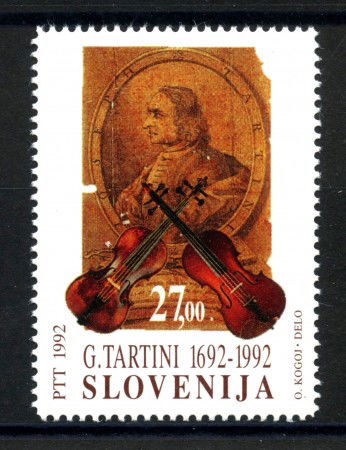 1992 - SLOVENIA - GIUSEPPE TARTINI - NUOVO - - LOTTO/33651