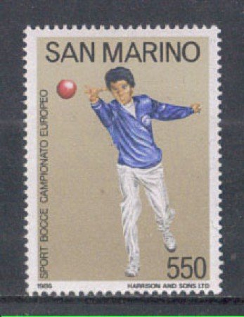 1986 - LOTTO/8069 - SAN MARINO - CAMPIONATO DI BOCCE