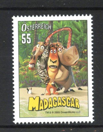 2005 - AUSTRIA - LOTTO/42046 - FILM MADAGASCAR - NUOVO