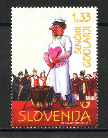 2011 - SLOVENIA - FOLCLORE CARNEVALE - NUOVO - LOTTO/34472