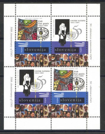 1995 - SLOVENIA - FAO E ONU  FOGLIETTO - NUOVO - LOTTO/33887
