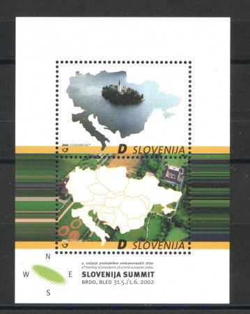 2002 - SLOVENIA - SUMMIT  PRESIDENTI D'EUROPA - FOGLIETTO - NUOVO - LOTTO/34174