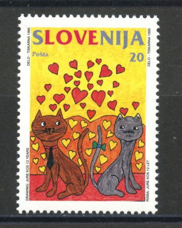 1995 - SLOVENIA - FRANCOBOLLO PER INNAMORATI - NUOVO - LOTTO/33875
