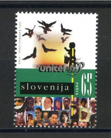 1996 - SLOVENIA - 50° UNICEF - NUOVO - LOTTO/33898