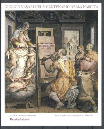 2011 - REPUBBLICA - GIORGIO VASARI - FOGLIETTO NUOVO - LOTTO/37196