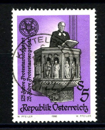 1986 - AUSTRIA - LOTTO/39531 - CHIESE PROTESTANTI - USATO