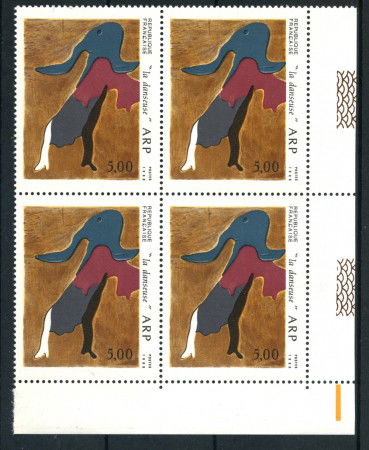 1986 - LOTTO/FRA2443Q - FRANCIA - JEAN ART LA DASEUSE - QUARTINA