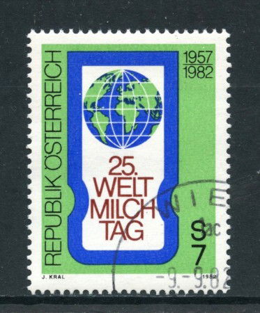 1982 - AUSTRIA - GIORNATA DEL LATTE - USATO - LOTTO/28251