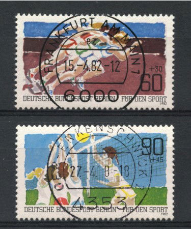 1982 - LOTTO/15665U - BERLINO - AIUTO ALLO SPORT 2v. - USATI