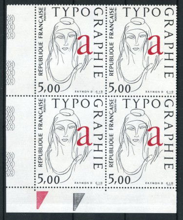 1986 - LOTTO/17049Q - FRANCIA - RAYMOND GID TIPOGRAPHIE - QUARTINA