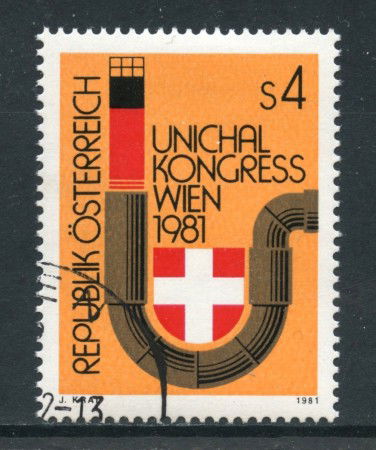 1981 - AUSTRIA - CONGRESSO UNICHAL - USATO - LOTTO/28220