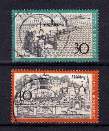 1972 - GERMANIA FEDERALE - VEDUTE 2v. - USATI - LOTTO/31529U
