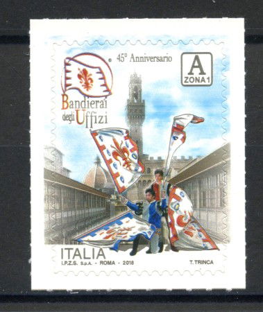 2018 - REPUBBLICA - BANDIERAI DEGLI UFFIZI - NUOVO - LOTTO/37057