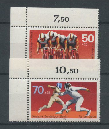 1978 - LOTTO/15612 - BERLINO - AIUTO ALLO SPORT  2v. - NUOVI