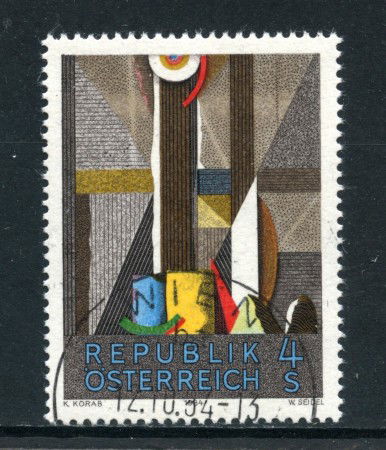 1984 - AUSTRIA - ARTE MODERNA K.KORAB - USATO - LOTTO/28331