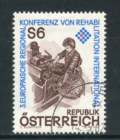 1981 - AUSTRIA - RIABILITAZIONE - USATO - LOTTO/28218