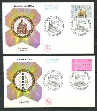 1971 - FRANCIA - EUROPA - 2 BUSTE FDC - LOTTO/26703